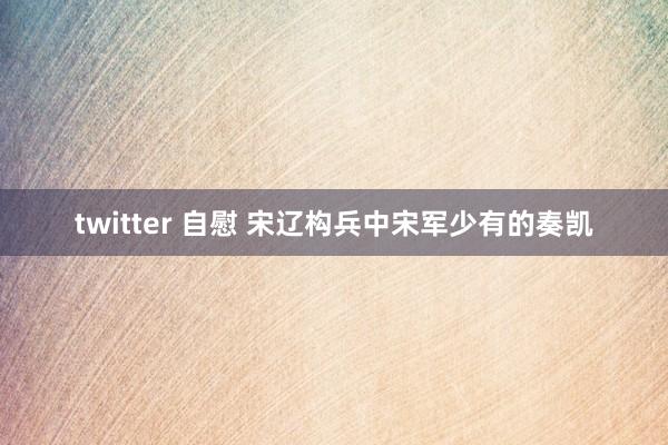 twitter 自慰 宋辽构兵中宋军少有的奏凯