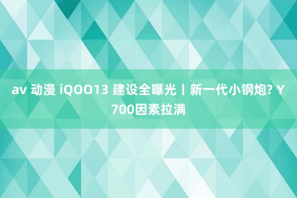 av 动漫 iQOO13 建设全曝光丨新一代小钢炮? Y700因素拉满