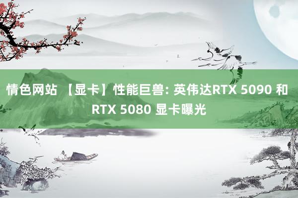 情色网站 【显卡】性能巨兽: 英伟达RTX 5090 和 RTX 5080 显卡曝光