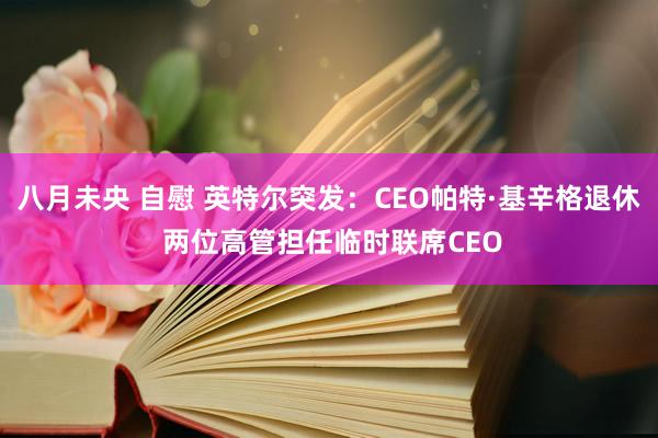 八月未央 自慰 英特尔突发：CEO帕特·基辛格退休 两位高管担任临时联席CEO