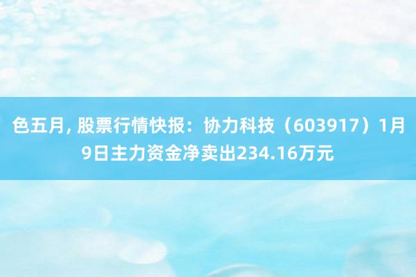 色五月， 股票行情快报：协力科技（603917）1月9日主力资金净卖出234.16万元