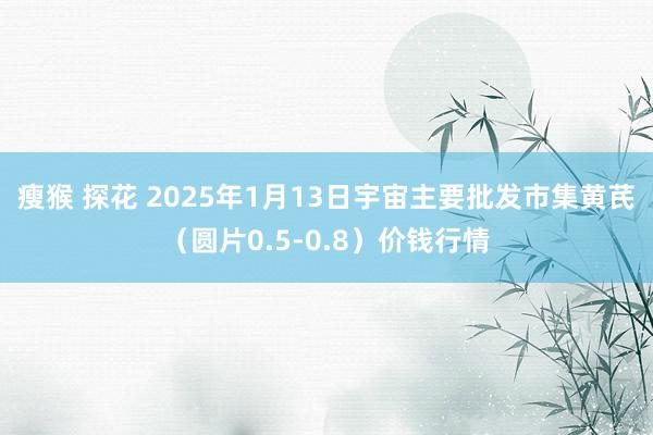 瘦猴 探花 2025年1月13日宇宙主要批发市集黄芪（圆片0.5-0.8）价钱行情